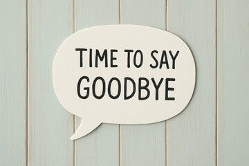 Poster - A speech bubble with a bold message captures the moment transition highlighting closure and the importance timing in decisions