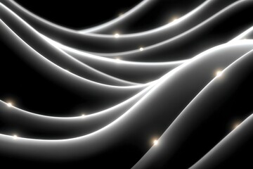 Poster - Abstract 3D Render  Modern Minimalist Wave Background