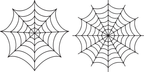 vector illustration of a spider web.