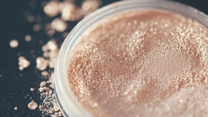 Poster - a close-up view of white powder in a bowl, suitable for use in a medical or scientific context.