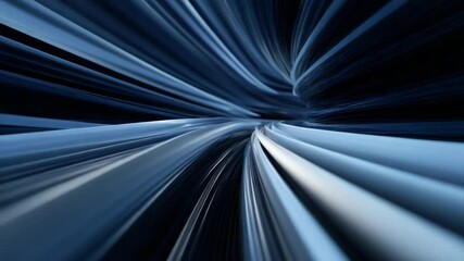 Poster - Abstract blue light rays spiraling into a vortex creating a dynamic and vivid background for digital art or futuristic design concepts