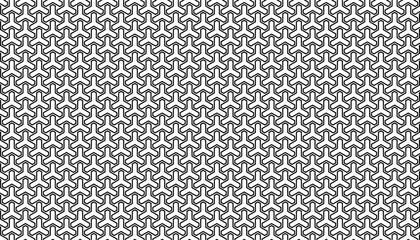 Poster - Black and white seamless geometric pattern for sporty and modern background. Easily resized and recoloured at your discretion. Vector Format Illustration 