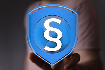 Poster - Safeguard your legal interests with secure online solutions.  Protect your data and privacy.