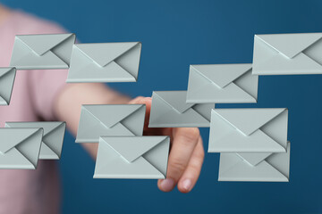 Poster - Efficient email management.  Strategies for handling high email volume. Improve inbox organization.