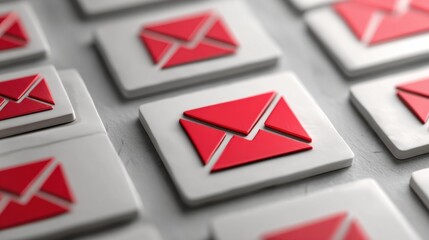 Poster - Scam Messages Flood Email Inbox While Top Section Stays Clean and Organized