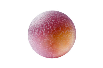 Aufkleber - A microscopic view of a textured, spherical cell with a gradient of pink and orange hues. background removed