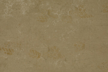 Poster - Grunge beige background texture with faint footprints. Perfect for vintage designs.