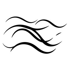 Fototapete - Abstract Swirl Design: Graceful, flowing lines and curves intertwine in this abstract design, creating a sense of motion and elegance. A perfect addition for a modern aesthetic. 