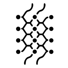 Poster - Connecting Dots and Lines Pattern Abstract Design