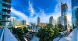 Panoramic View Of Condos And Office Towers In Midtown Atlanta