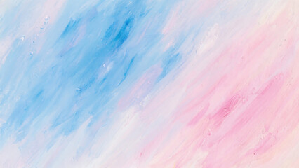 Poster - Abstract pastel pink and blue painted texture