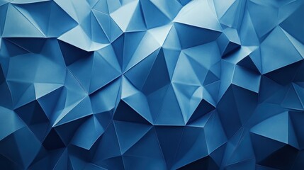 Poster - Wallpaper An abstract blue geometric shapes background wallpaper design