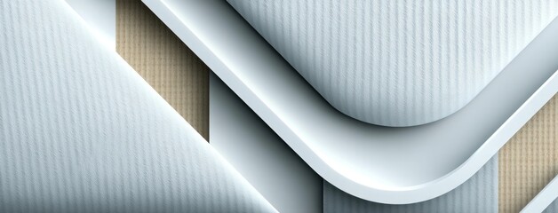 Poster - Diagonal lines in white and gray create a modern aesthetic for abstract design templates suited for business cards and presentations