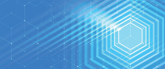 Poster - Abstract neural technology and science background