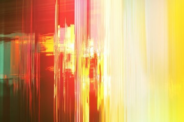 Poster - Abstract glitch effect texture with glowing colors creates a vibrant backdrop for creative projects, glitch effect texture abstract background with glowing lines