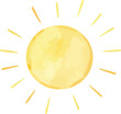 © Ivan - Sun watercolor vector illustration.