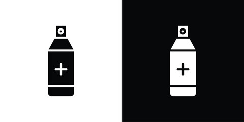 Aufkleber - Medical pump icon in flat version on black and white background