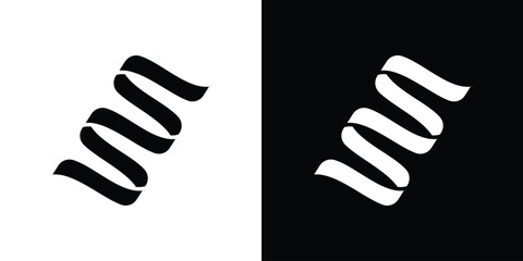 Poster - Protein icon in flat version on black and white background