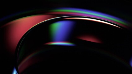 Leinwandbilder - Abstract animation, background with color refraction effect, 4k seamless looped video, 3d render