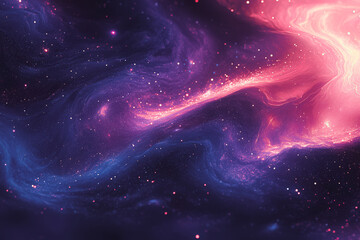 Wall Mural - galaxy of stars with a purple and pink swirl. the swirl is made up of many small stars and is surrou