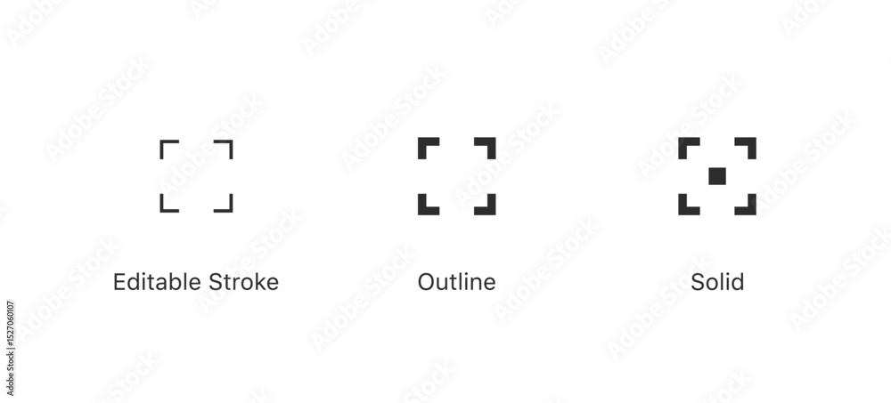 Full screen icon vector set , Maximize icon symbol , Video Expand ...