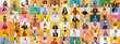 © Prostock-studio - A vibrant collection of individuals from various backgrounds showcases joyful expressions in a lively collage. Each portrait highlights the beauty of diversity against bright, colorful backdrops.