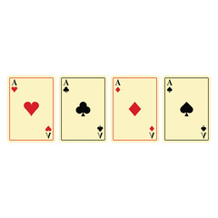 Poster - Playing Card Icon Set Vector Design.