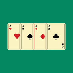 Poster - Playing Card Icon Set Vector Design.