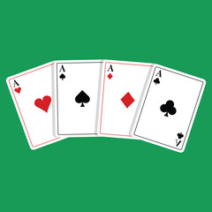 Poster - Playing Card Icon Set Vector Design.