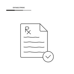 Poster - Prescriptions Icon Vector Design.