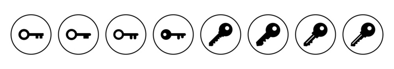 Fototapete - Key icon vector. Key vector icon. Key symbol