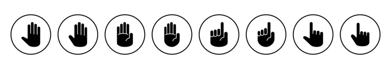 Aufkleber - Hand icon vector. hand vector icon, palm