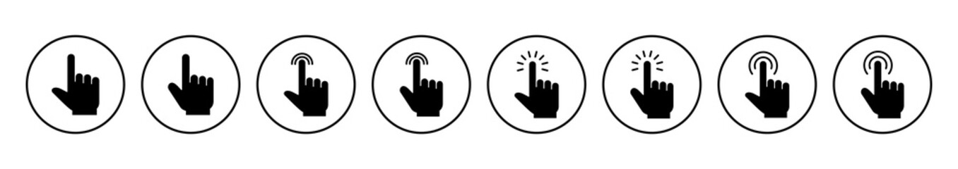 Aufkleber - Hand click icon vector. pointer icon vector. hand cursor icon vector