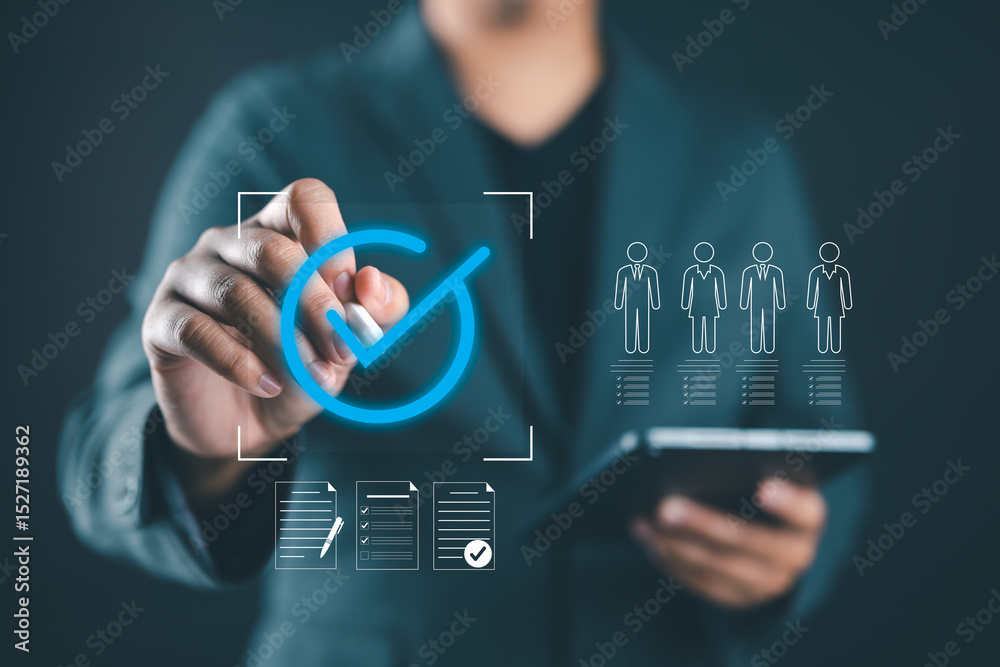Employe Qualification Employee qualification check. Candidate selection and recruitment ...