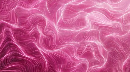 Poster - Abstract pink and white wavy lines background.