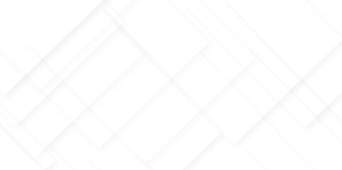 Fototapete - Modern Abstract white and gray triangle design with layers of textured white transparent material in triangle and squares shapes. White color technology concept geometric line vector background.	
