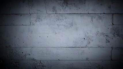 Poster - Rough grey concrete block wall with horizontal lines and textures for use as industrial backdrop or urban construction element.