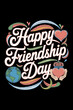 © MDROBIUL - International Friendship Day Vector EPS Illustration with Typography Design