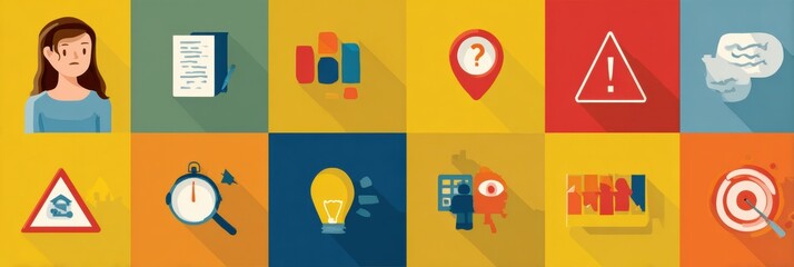 Poster - Effective Tips for Preventing Decision Fatigue With Simple Steps and Icons for Easy Understanding