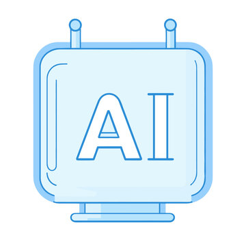 Intelligence artificial technology graphic vector