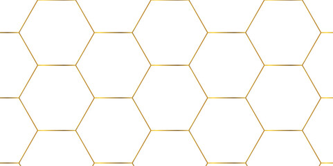 Fototapete - Abstract background with hexagons honeycomb technology texture. Hexagonal shape 3d structure light seamless geometric background. Surface polygon pattern with digital hexagon and futuristic business.	
