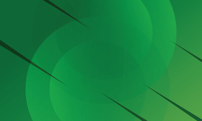 Fototapete - Green gradient abstract background. Circle shapes composition Space. suitable for background, landing page, wallpaper, home screen, theme. vector eps 10