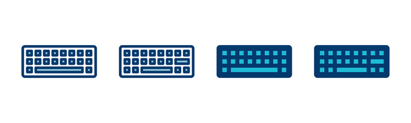Fototapete - Keyboard icon vector isolated on white background. keyboard vector symbol