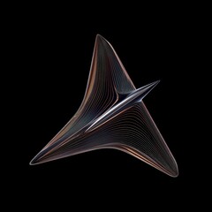 Poster - Abstract, futuristic design of a space vehicle.