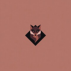 Poster - Geometric illustration of a fox's head.