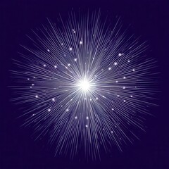 Poster - Radiant burst radiating outward from a central point.