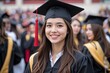 © Ai creative universe - Happy Graduate Asian Woman in Cap and Gown at University Ceremony