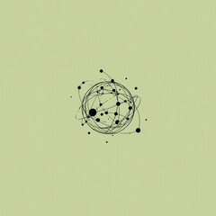 Poster - Abstract design of a sphere with interconnected points.