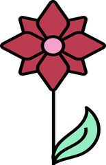 Poster - Aesthetic Flower Line Art Element