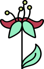 Poster - Aesthetic Flower Line Art Element